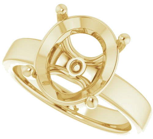 Sužadėtuvių Žiedas „Solitaire“ 14k yellow gold Oval 12mm x 10mm (5)