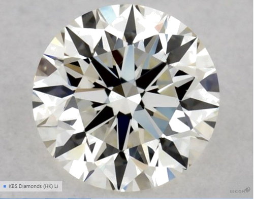 0.34 carat J-VVS2 Excellent cut Natūralus Round Deimantas (1)