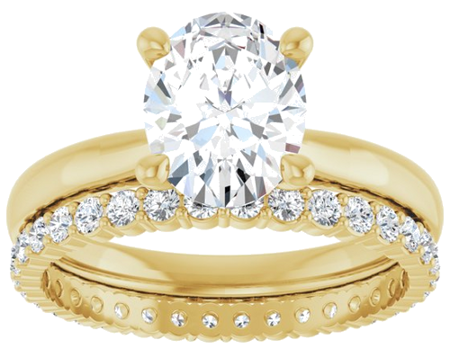 Sužadėtuvių Žiedas „Solitaire“ 585 Geltonojo Aukso Oval 9mm x 7mm (8)