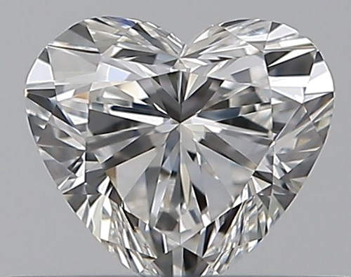0.42 carat F-VVS1 Natūralus Heart Deimantas (1)