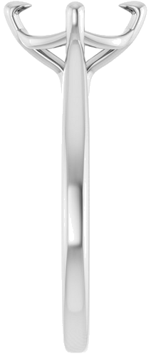 Sužadėtuvių Žiedas „Solitaire“ 14k white gold Elongated Cushion 9mm x 7mm (4)
