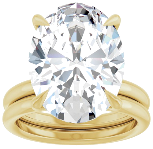 Sužadėtuvių Žiedas „Claw-Prong Solitaire“ 14k yellow gold Oval 16mm x 12mm (8)