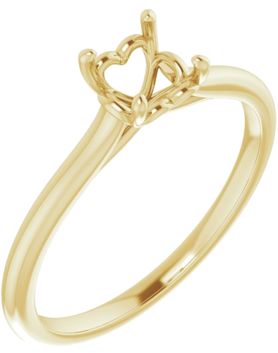 Sužadėtuvių Žiedas „Solitaire“ 18k yellow gold Round 5.5mm (1)