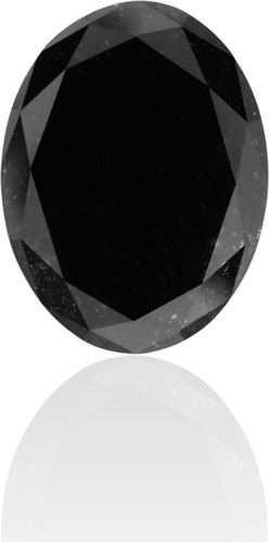5.17 carat Fancy Black-VVS2 Natūralus Oval Deimantas (1)