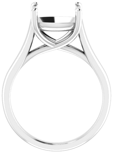 Sužadėtuvių Žiedas „Solitaire“ 950 Platinos Cushion 10mm (2)