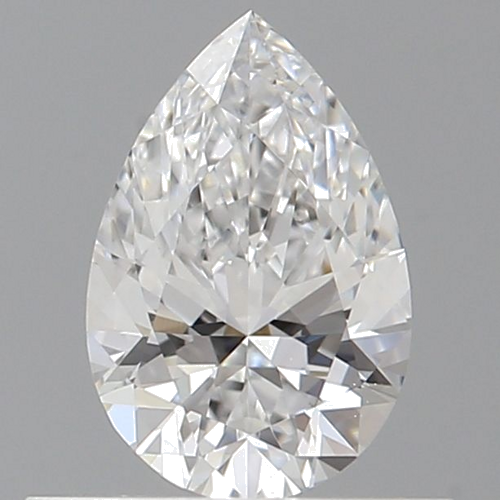 0.5 carat D-VVS2 Natūralus Pear Deimantas (1)
