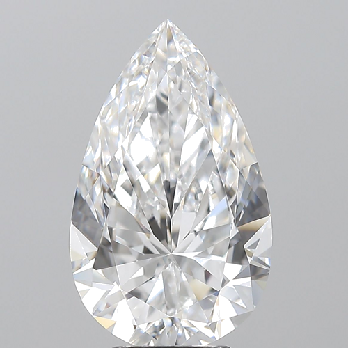 5.06 carat D-VVS2 Natūralus Pear Deimantas (1)
