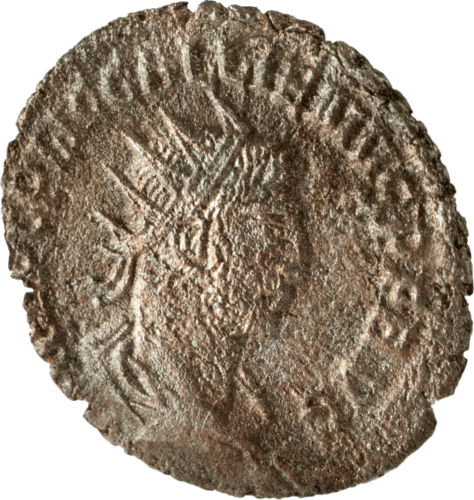 2 денария Император Галлиен (253-268 г.) Римская империя серебряная монета (7)