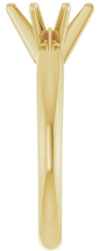 Sužadėtuvių Žiedas „Solitaire“ 14k yellow gold Oval 7.5mm x 5.5mm (4)