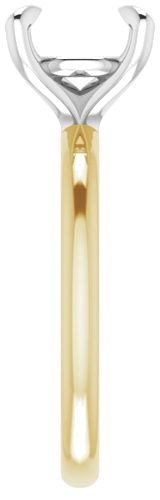 Sužadėtuvių Žiedas „Solitaire“ 18k yellow/white gold Round 8.8mm (4)