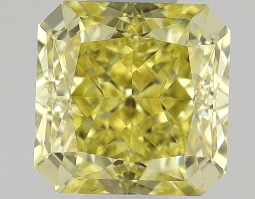 0.54 carat Fancy Intense Yellow-VS2 Natūralus Square Radiant Deimantas (1)