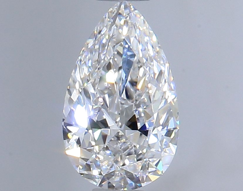 0.56 carat D-VVS2 Natūralus Pear Deimantas (1)