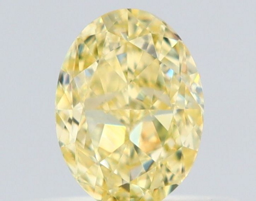 0.5 carat Fancy Yellow-VS1 Natūralus Oval Deimantas (1)