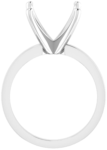 Sužadėtuvių Žiedas „Solitaire“ 10k white gold Square 9mm (2)