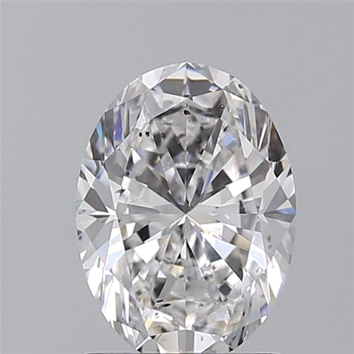 1.7 carat D-SI2 Natūralus Oval Deimantas (1)