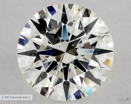 1.09 carat J-SI2 Excellent cut Natūralus Round Deimantas (1)