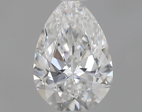 0.52 carat F-VVS2 Natūralus Pear Deimantas (1)