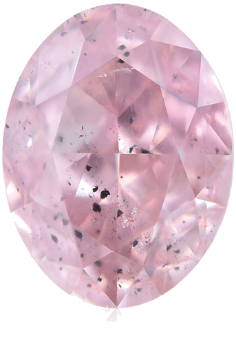 0.25 carat Fancy  Pink-SI2 Natūralus Oval Deimantas (1)
