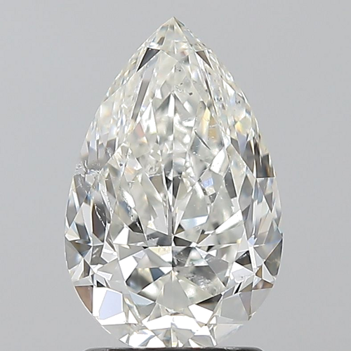 2.01 carat H-SI2 Natūralus Pear Deimantas (1)