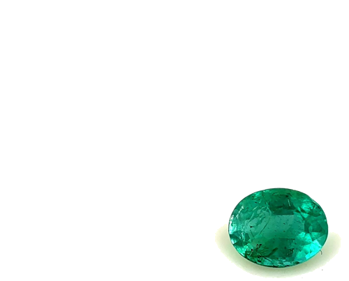 0.37 carat GREEN Oval Smaragdas (1)