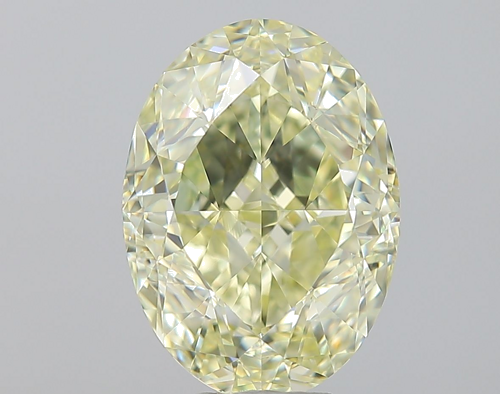 7.08 carat Fancy Light  Yellow-VVS1 Natūralus Oval Deimantas (1)