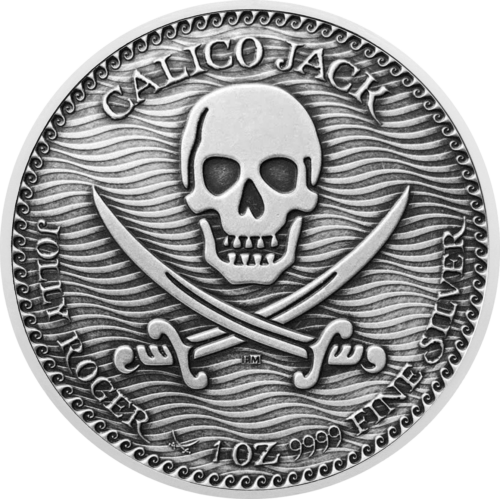 1 oz Пиратът Калико Джак 2022 Нюе сребърна монета (1)