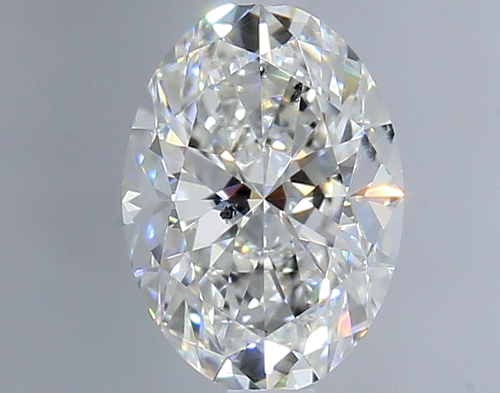 0.9 carat F-SI2 Natūralus Oval Deimantas (1)