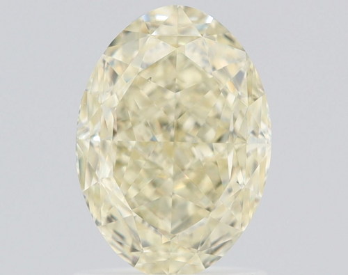 1.7 carat Fancy Light Yellow-VS2 Natūralus Oval Deimantas (1)