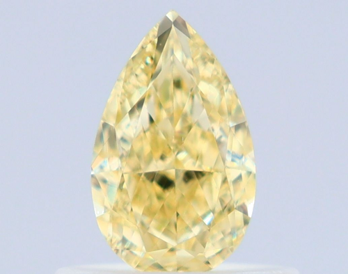 0.51 carat Fancy Yellow-VS1 Natūralus Pear Deimantas (1)