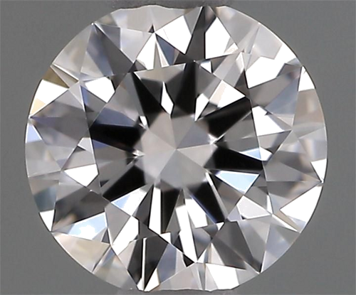 0.43 carat F-VVS2 Excellent cut Natūralus Round Deimantas (1)