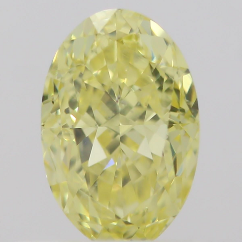 0.5 carat Fancy Intense  Yellow-SI2 Natūralus Oval Deimantas (1)