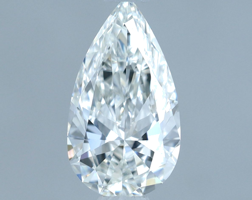 0.6 carat F-VS1 Natūralus Pear Deimantas (1)