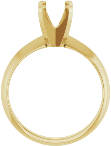 Sužadėtuvių Žiedas „Lightweight Solitaire“ 14k yellow gold Elongated Cushion 8mm x 6mm (2)