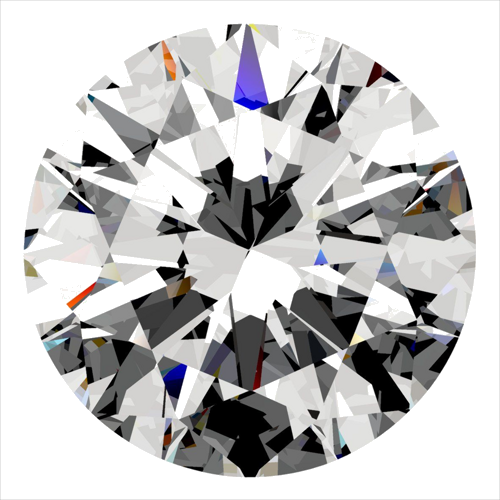 0.3 carat F-VVS2 Excellent cut Natūralus Round Deimantas (1)
