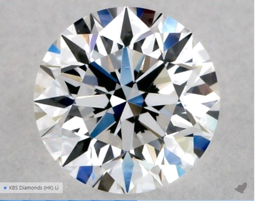 0.31 carat D-VS1 Excellent cut Natūralus Round Deimantas (1)