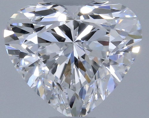 0.55 carat D-VVS1 Natūralus Heart Deimantas (1)