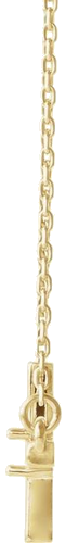 Pakabukas „Sideways Cross“ 14k yellow gold Round 2mm (2)