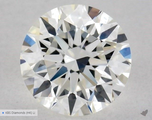 0.56 carat I-VVS2 Excellent cut Natūralus Round Deimantas (1)