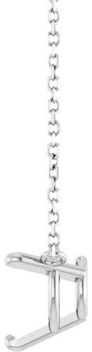Pakabukas „Solitaire“ 14k white gold Round 8mm (3)