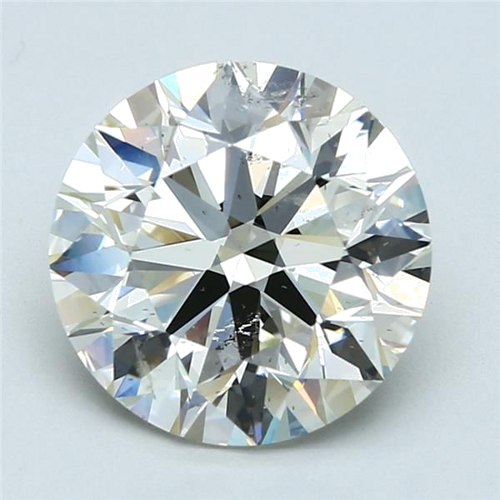 4.02 carat K-SI2 Excellent cut Natūralus Round Deimantas (1)