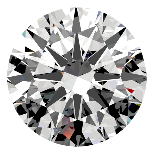 0.5 carat J-VS2 Very Good cut Natūralus Round Deimantas (1)