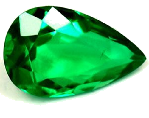 0.46 carat GREEN Pear Smaragdas (1)