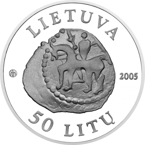 2005 Сребърна монета 50 лита Кернаве (2)
