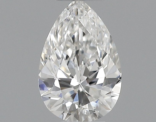 0.26 carat F-VVS2 Natūralus Pear Deimantas (1)