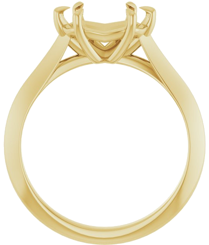 Sužadėtuvių Žiedas „Claw-Prong Solitaire“ 14k yellow gold Oval 9mm x 7mm (2)