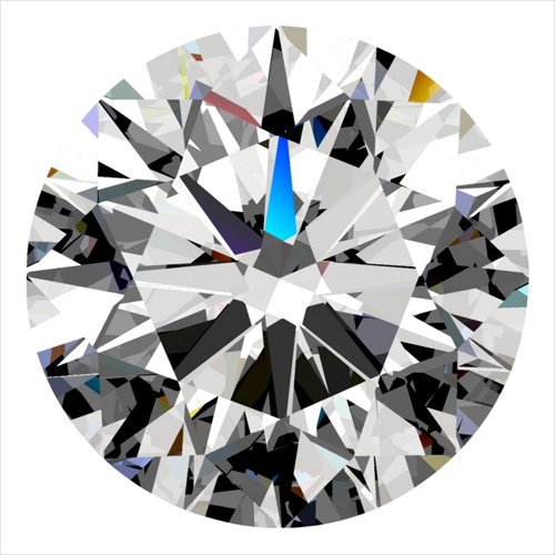 0.4 carat I-VS2 Excellent cut Natūralus Round Deimantas (1)