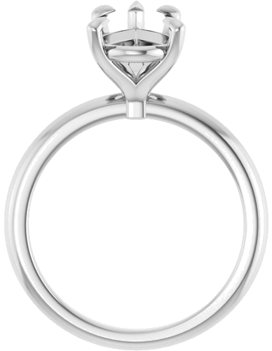 Sužadėtuvių Žiedas 585 Baltojo Aukso Pear Shape 12mm x 8mm (2)