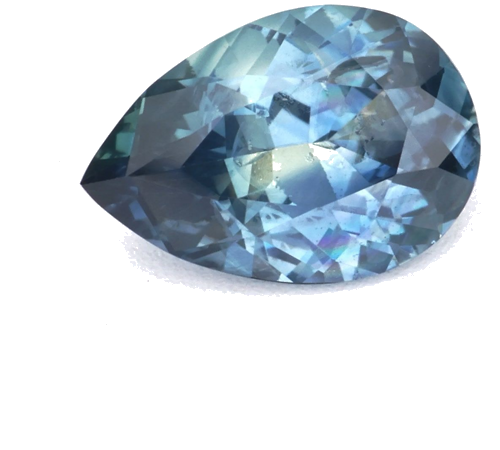 0.56 carat GREEN Pear Safyras (1)