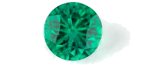 0.23 carat GREEN Round Smaragdas (1)