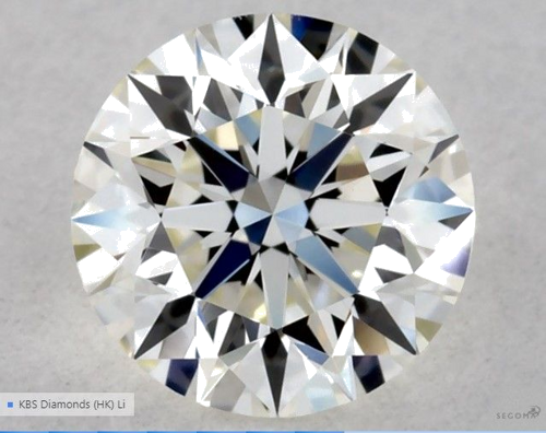 0.53 carat I-VVS2 Excellent cut Natūralus Round Deimantas (1)